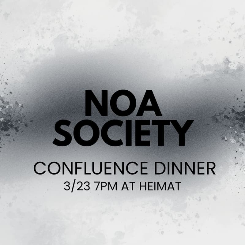 Cover Image for NOA Confluence Dinner - Know Your Place