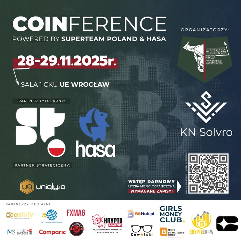 Cover Image for Coinference powered by Superteam Poland & HASA