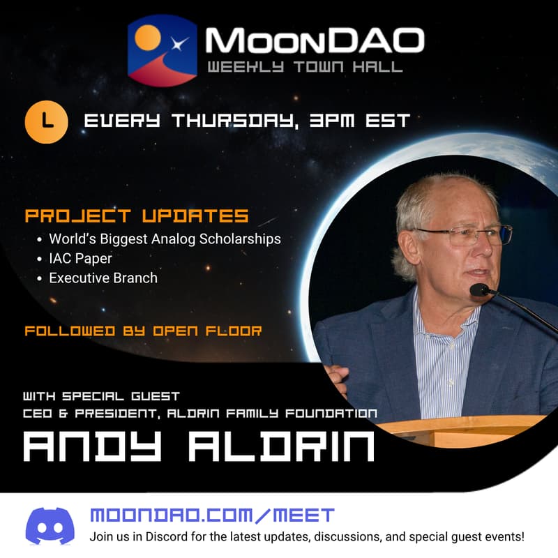 Cover Image for Andy Aldrin | MoonDAO Town Hall