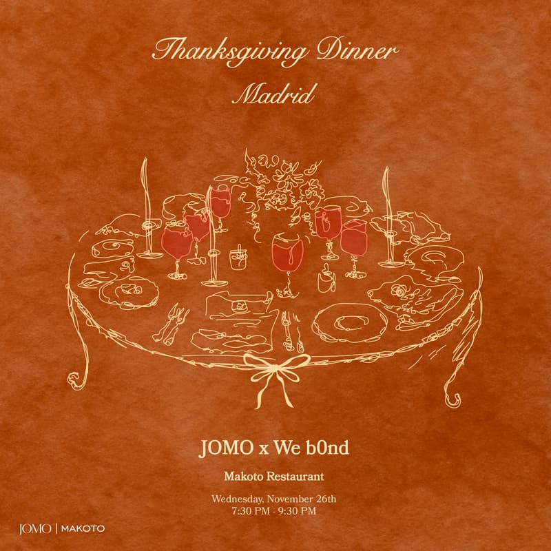 Cover Image for JOMO x We b0nd Thankgsgiving Dinner