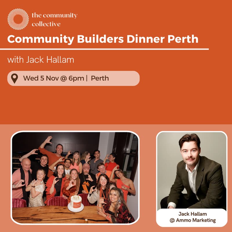 Cover Image for 🏵 Community Builders Dinner Perth