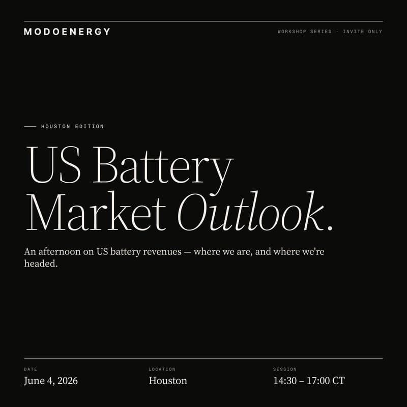 Cover Image for WORKSHOP: US Battery Market Outlook (Houston)