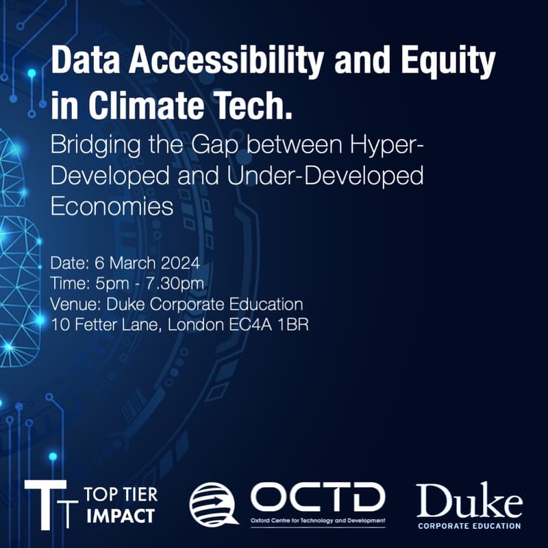 Cover Image for Data Accessibility and Equity in Climate Tech.