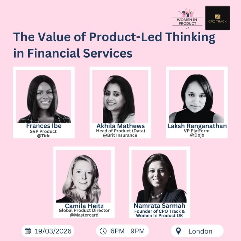 Cover Image for Expert Panel: The Value of Product-Led Thinking in Financial Services 🚀