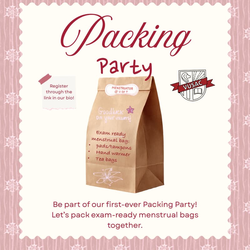 Cover Image for Menstruator Packing Party 💌