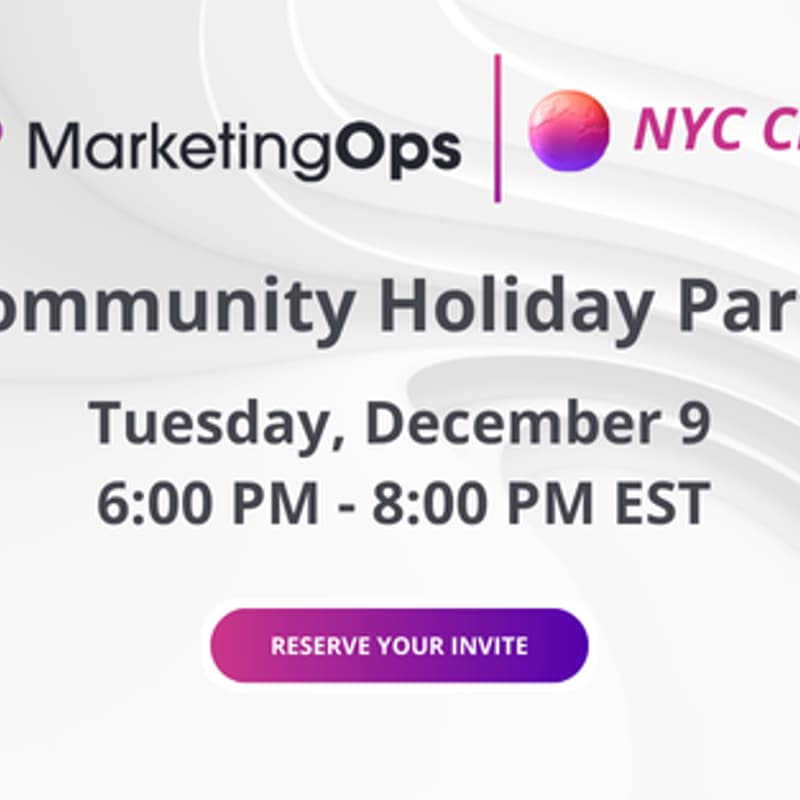 Cover Image for Marketing Ops NYC Community Holiday Party