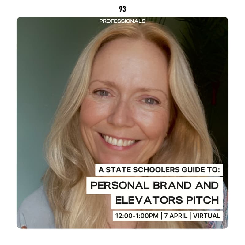 Cover Image for State schoolers guide to: Personal brand and elevators pitch