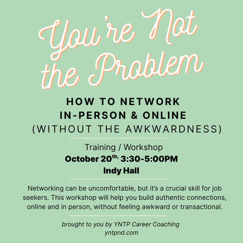 Cover Image for You're Not The Problem: How to Network in 2025