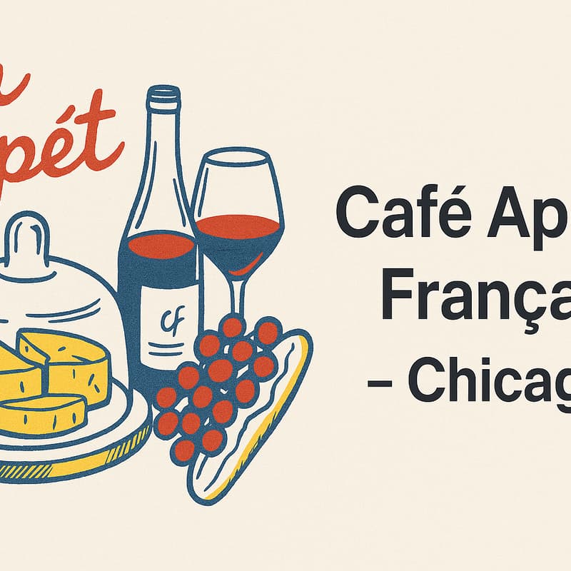 Cover Image for Café Apéro Français: Networking Meetup - Chicago