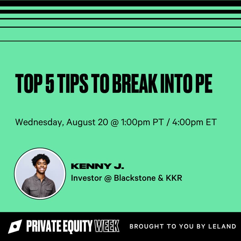 Cover Image for Top 5 Tips to Break Into PE