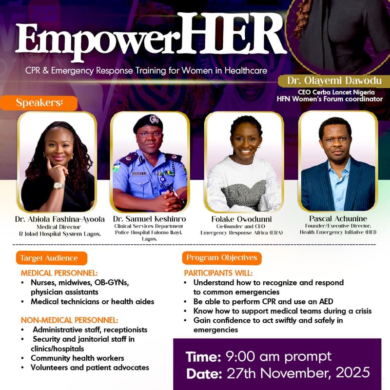 Cover Image for EmpowerHER: CPR & Emergency Training For Women in Healthcare