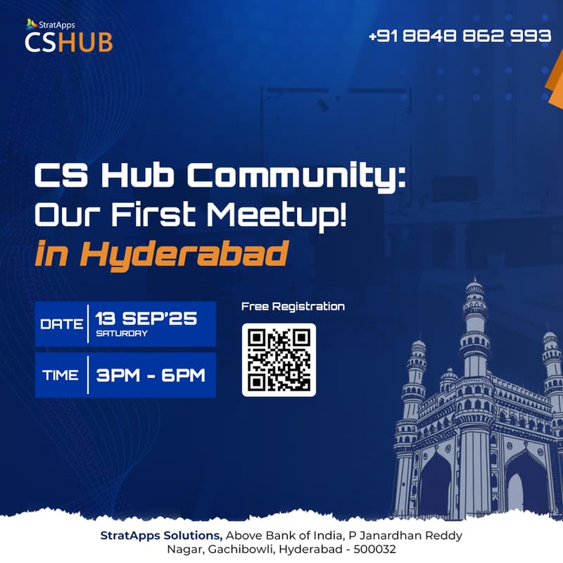 Cover Image for Customer Success Meetup (HYD): StratApps CS Hub