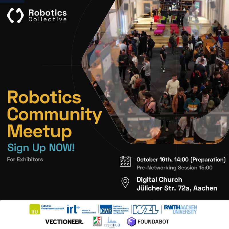 Cover Image for Robotics Community Meetup - Exhibitors
