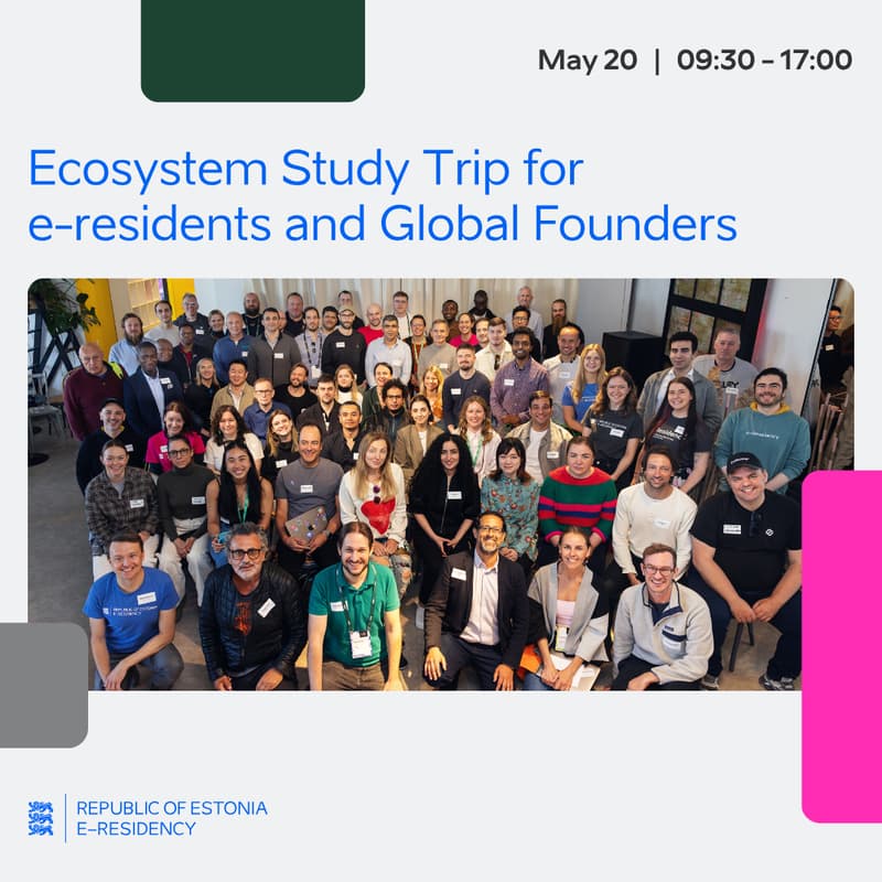 Cover Image for Ecosystem Study Trip for e-residents and Global Founders