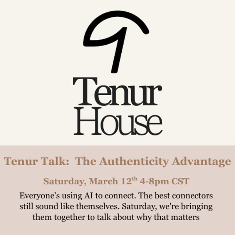 Cover Image for Tenur Talk: The Authenticity Advantage