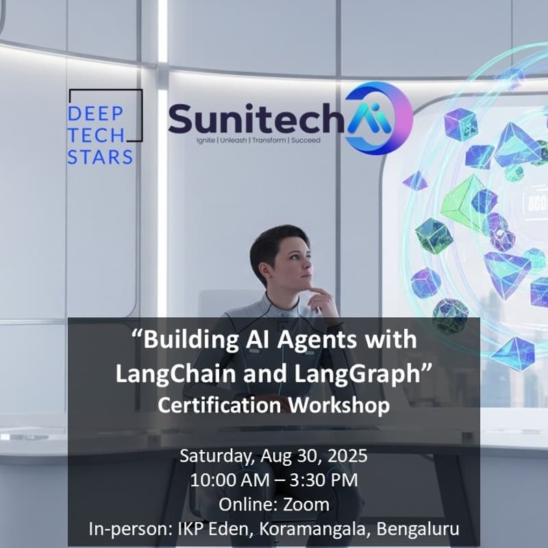Cover Image for Building AI Agents with LangChain and LangGraph - Certification Workshop