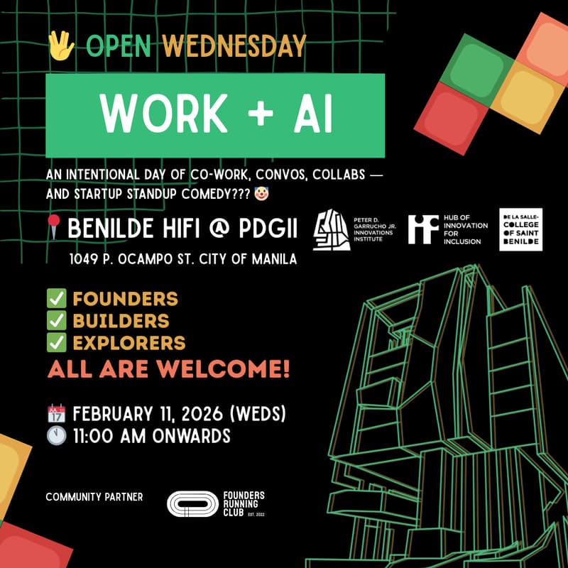 Cover Image for Open Wednesday: WORK + AI @ Benilde HiFi