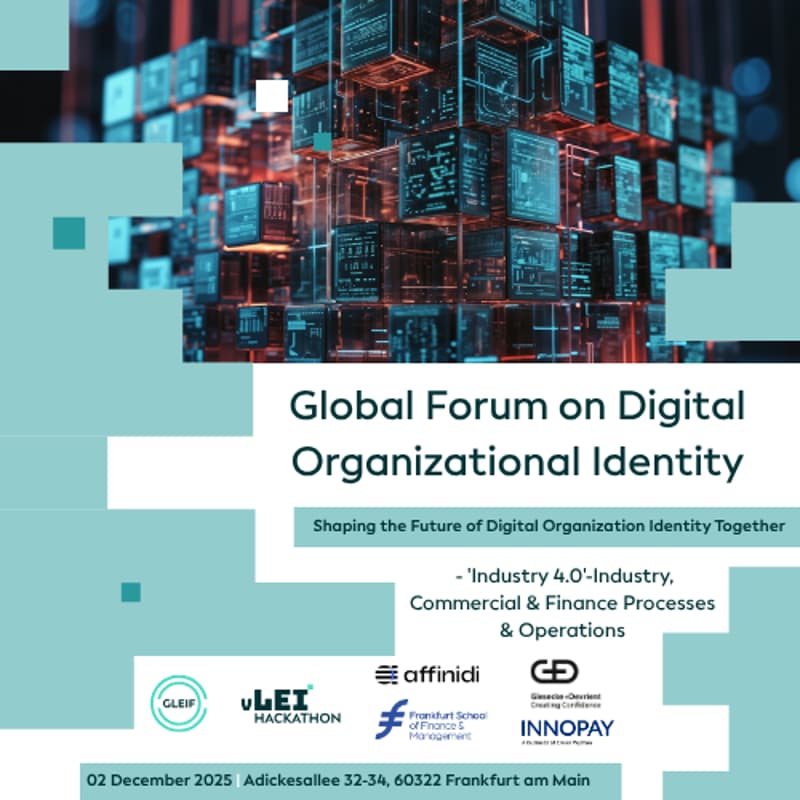Cover Image for Global Forum on Digital Organizational Identity | Frankfurt