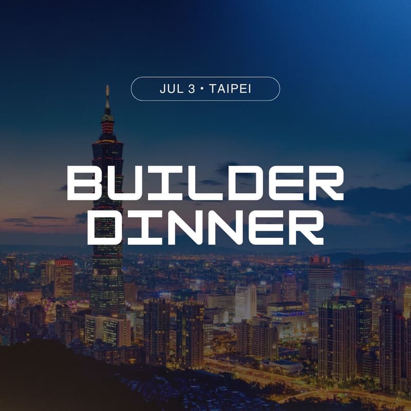 Cover Image for GenieFriends Builder Dinner — 台北 Taipei 🇹🇼