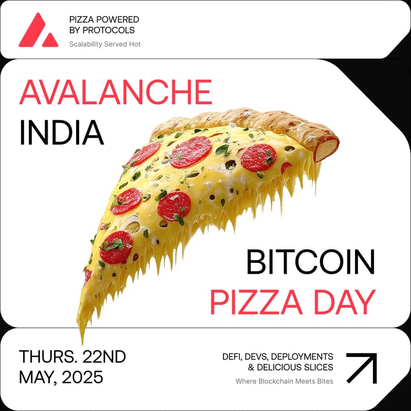 Cover Image for Bitcoin Pizza Day - Avalanche India