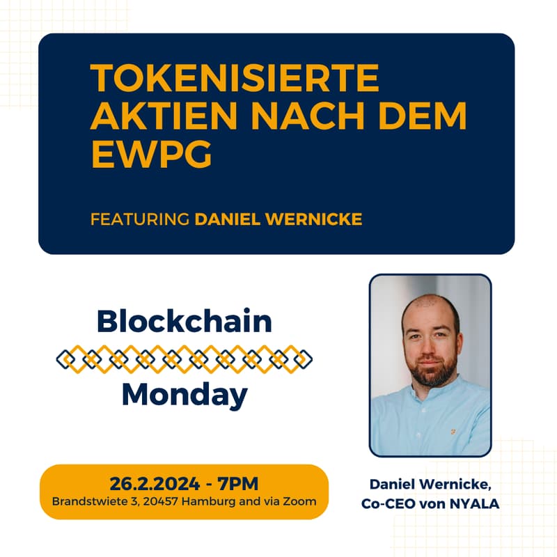 Cover Image for Blockchain Monday: Tokenisierte Aktien nach dem eWpG