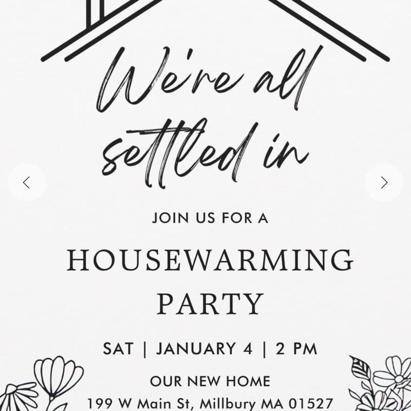 Cover Image for Housewarming!