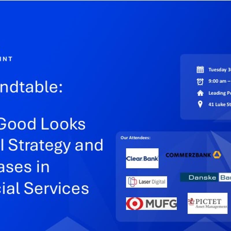 Cover Image for What Good Looks Like: AI Strategy and Use Cases in Financial Services