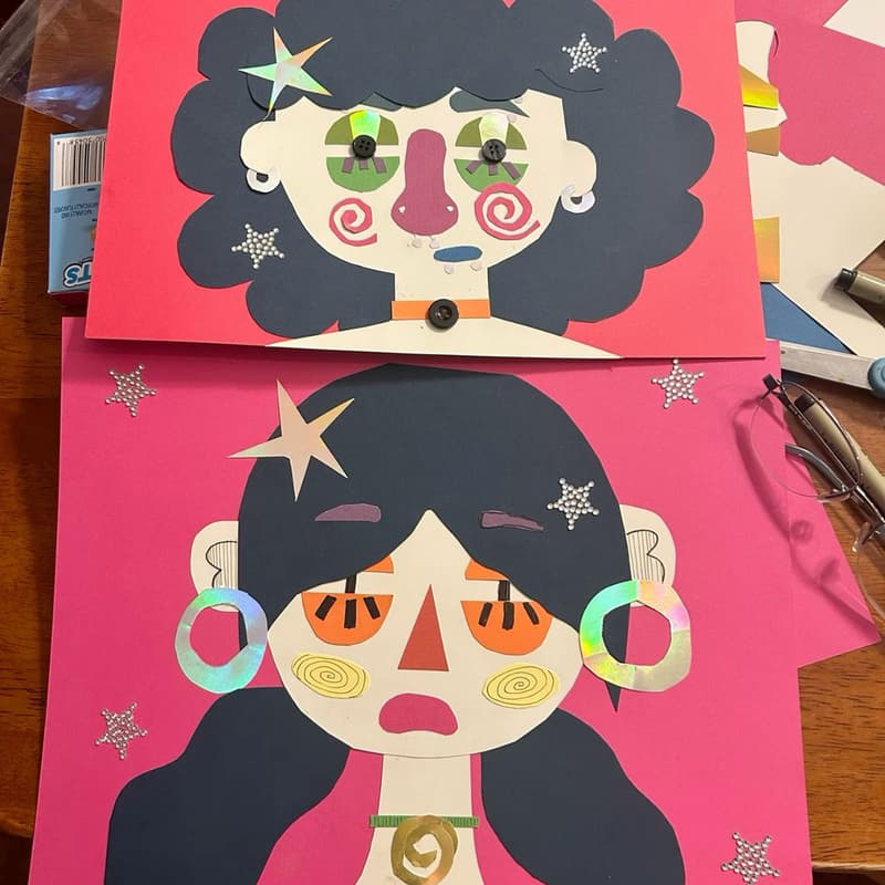 Cover Image for craft club: paper portraits