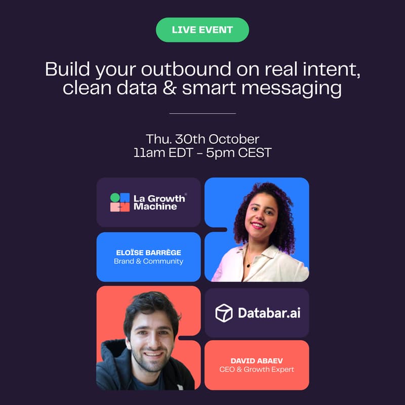 Cover Image for Build your outbound on real intent, clean data & smart messaging with Databar.ai