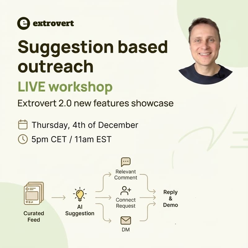 Cover Image for Suggestion-based outreach workshop