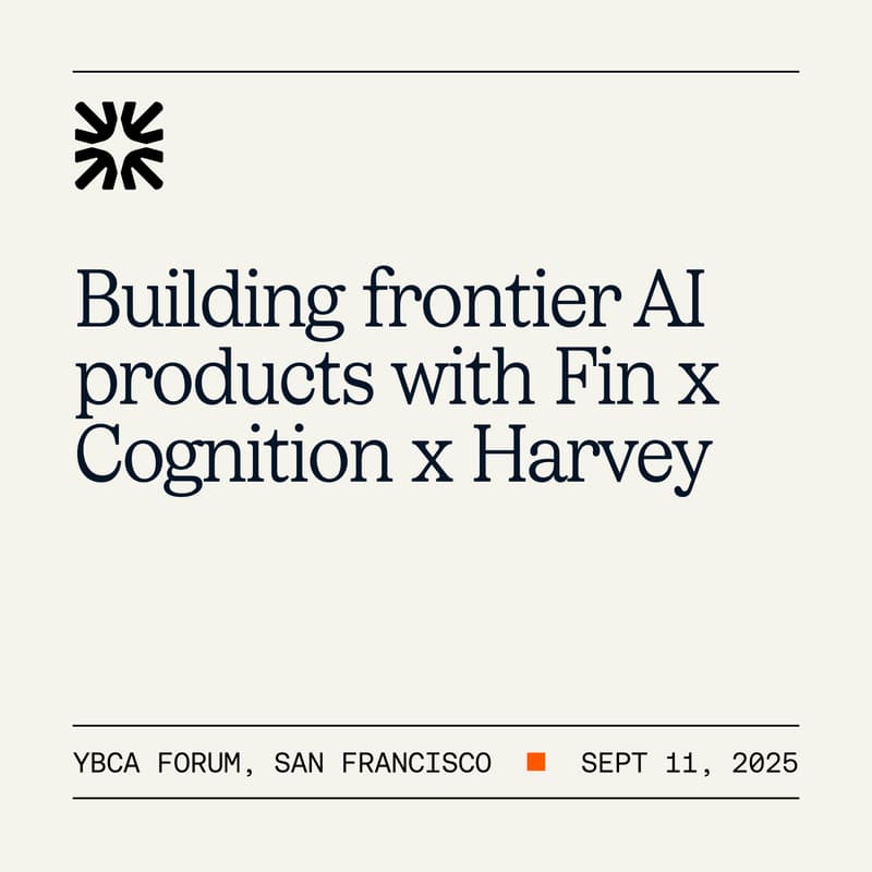 Cover Image for Building frontier AI products with Fin x Cognition x Harvey