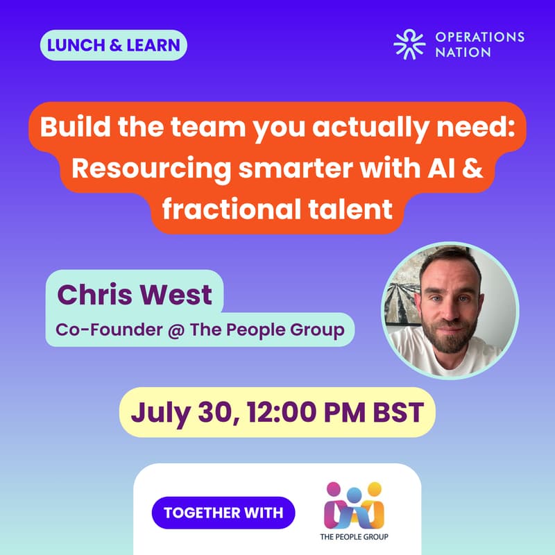 Cover Image for Build the team you actually need: Resourcing smarter with AI & fractional talent