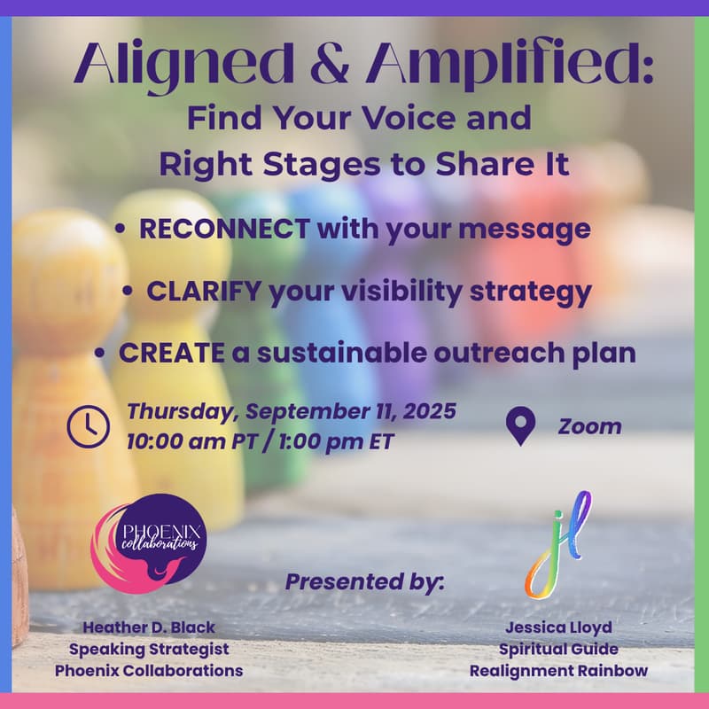 Cover Image for Aligned + Amplified: Find Your Voice and the Right Stages to Share It