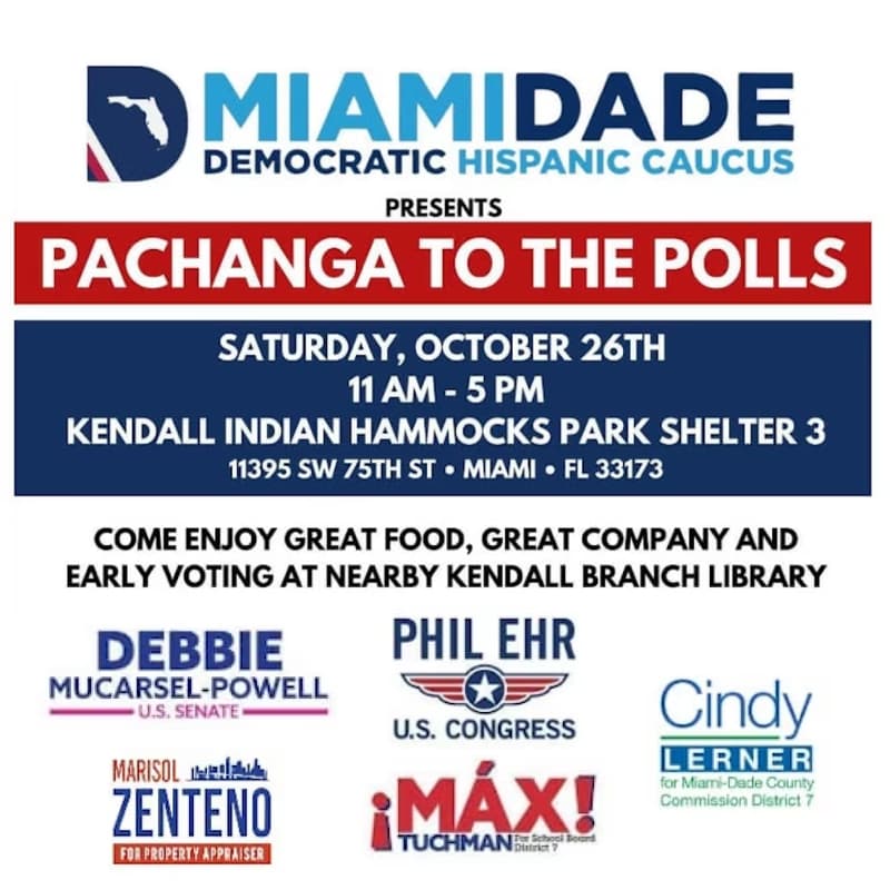 Cover Image for Pachanga to the Polls with the Democratic Hispanic Caucus on Saturday 10/26