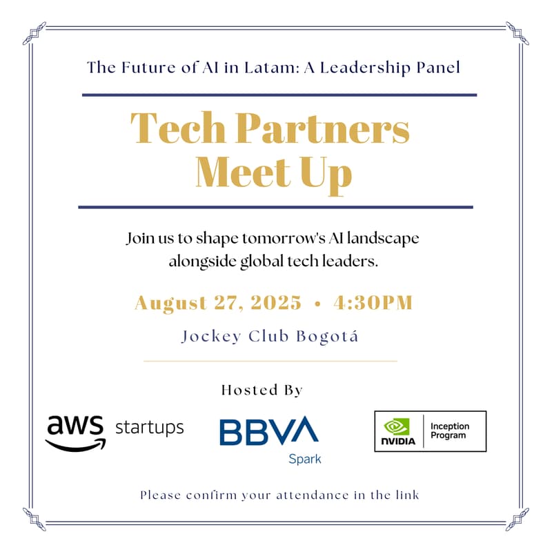 Foto de portada de Tech Partners Meet Up By AWS + BBVA Spark + NVIDIA