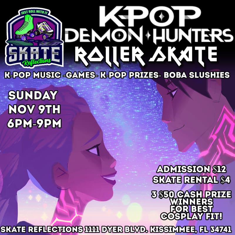 Cover Image for K-Pop Demon Hunters Roller Skate Event