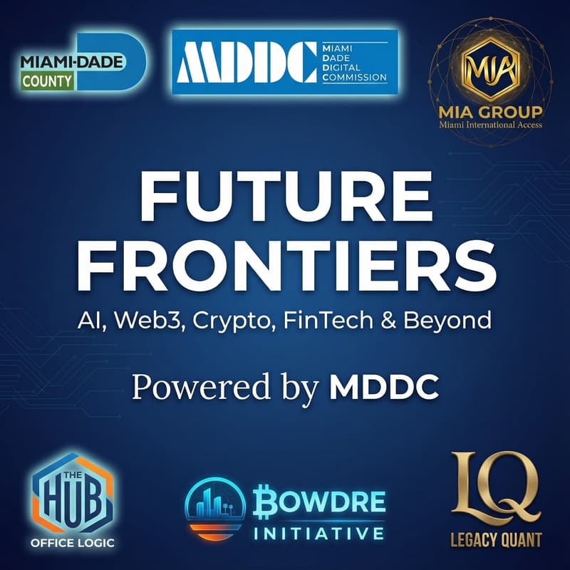 Cover Image for Future Frontiers powered by MDDC: AI, Web3, Crypto, FinTech & Beyond.