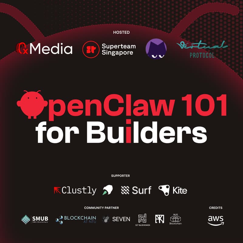 Cover Image for OpenClaw 101 Singapore | AI Agent Workshop for Builders