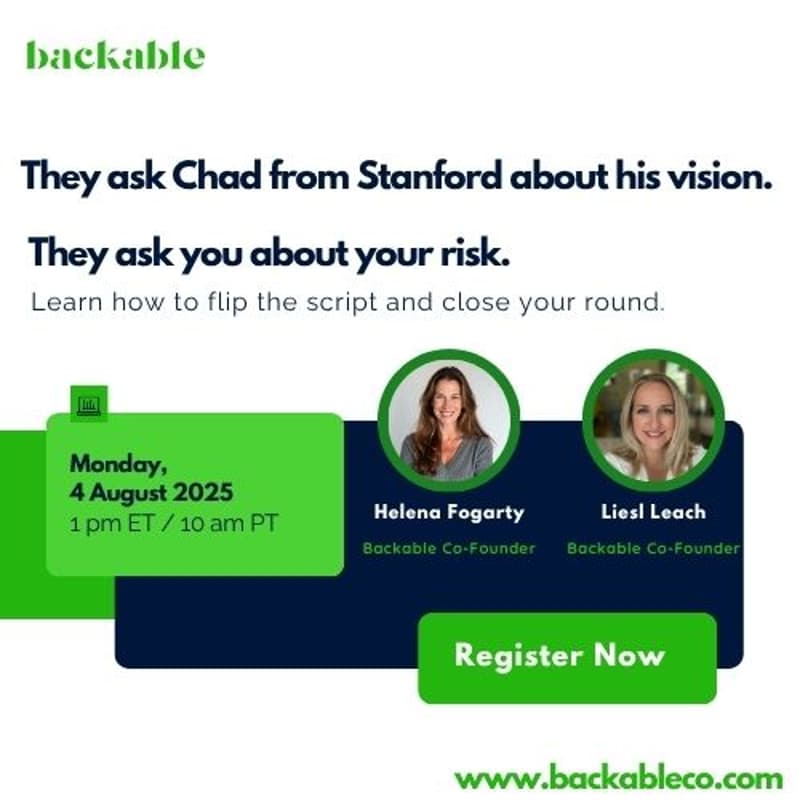 Cover Image for They ask Chad from Stanford about his vision. They ask you about your risk.