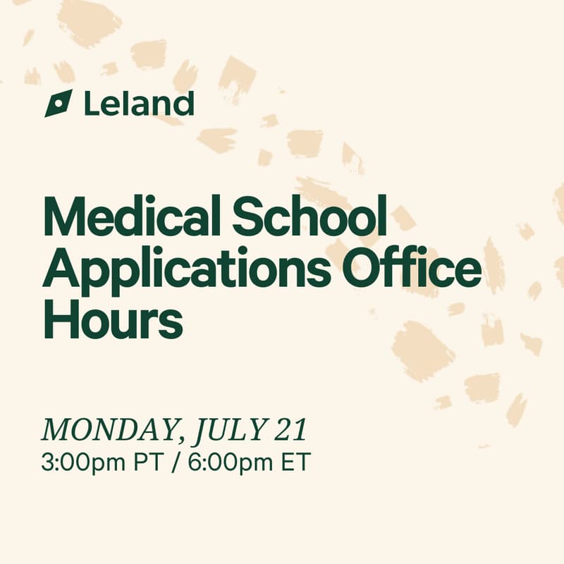 Cover Image for Medical School Applications Office Hours