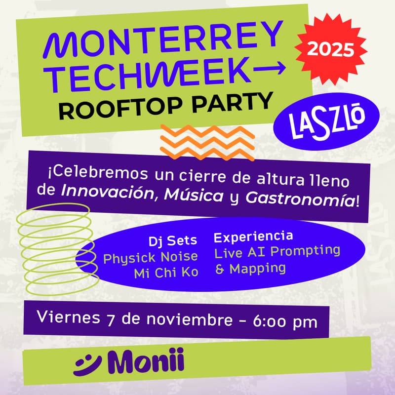 Cover Image for Tech meets rooftop party: Monterrey Tech Week 2025