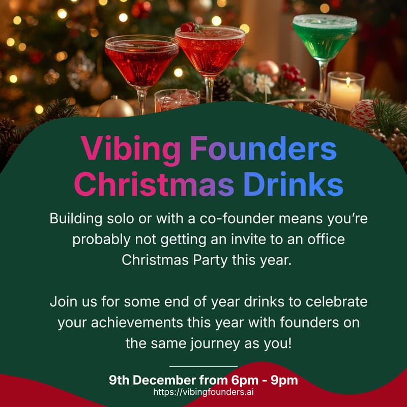 Cover Image for Vibing Founders Christmas Drinks