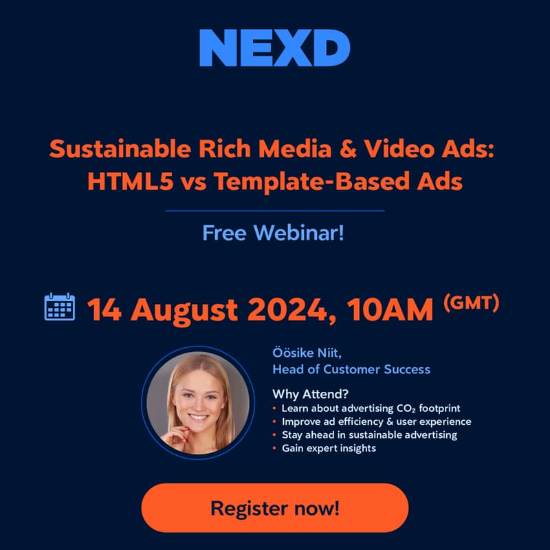 Cover Image for Free Webinar! Sustainable Rich Media & Video Ads: HTML5 vs Template-Based Ads