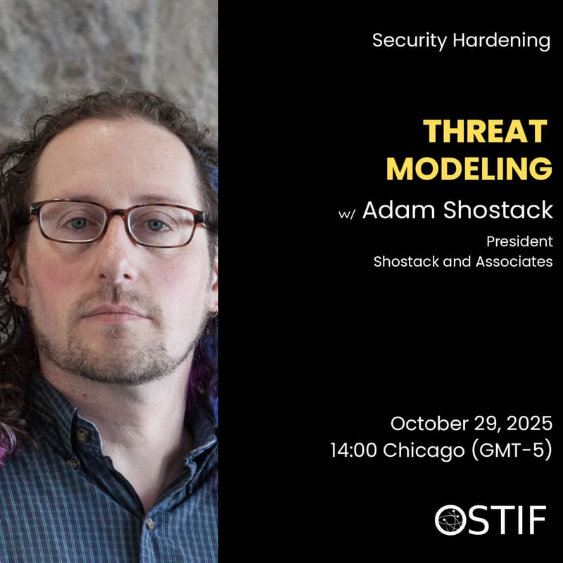 Cover Image for Threat Modeling w/ Adam Shostack