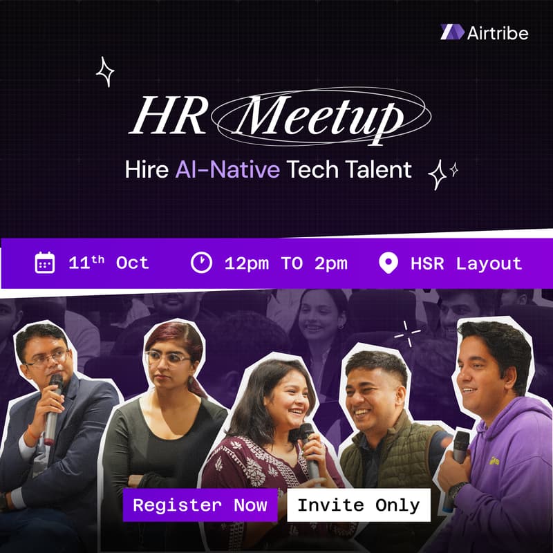 Cover Image for HR Meetup by Airtribe - Bengaluru