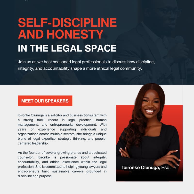 Cover Image for Thirteenth Firm | Self-Discipline and Honesty in the Legal Space