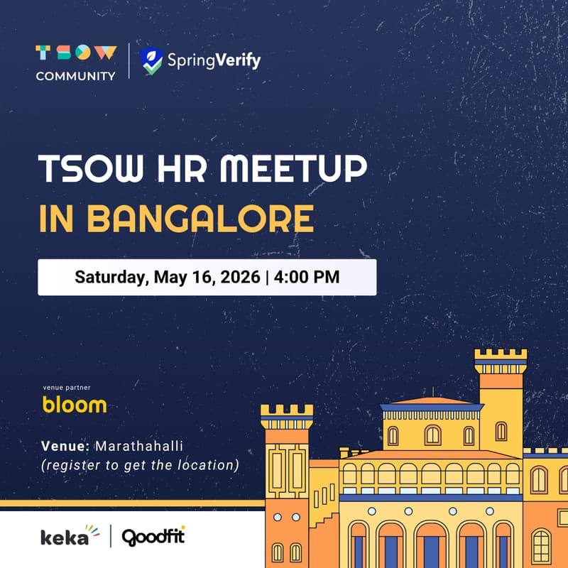 Cover Image for TSOW HR Meetup in Bangalore