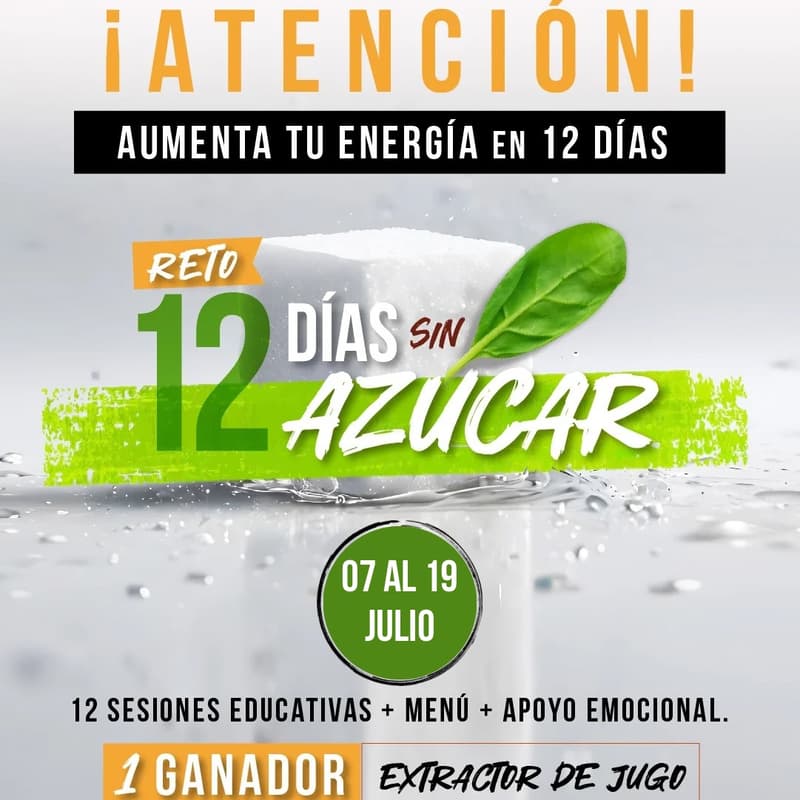 Foto de portada de RETO 12 DÍAS SIN AZÚCAR