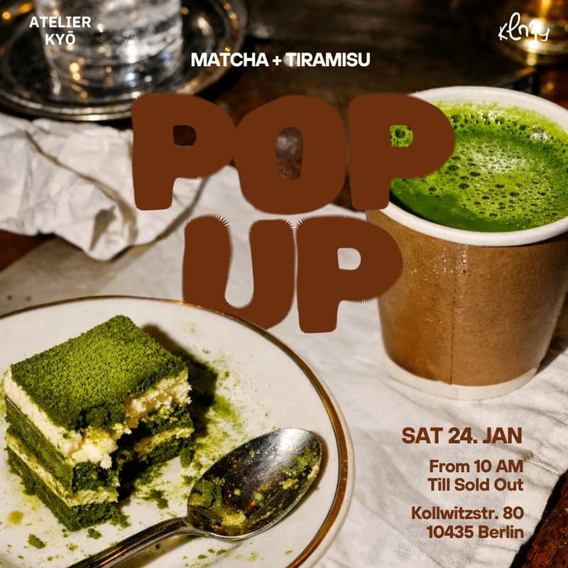 Cover Image for Matcha x Tiramisu Pop Up Cafe