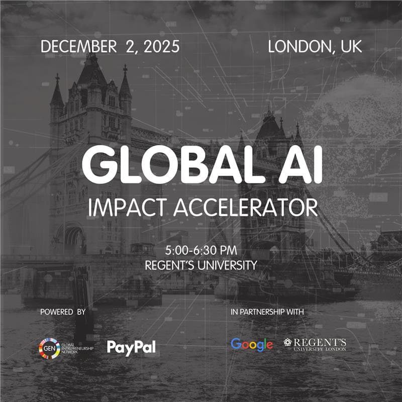 Cover Image for GEN Founders Academy: Global AI Impact Accelerator (London Session)